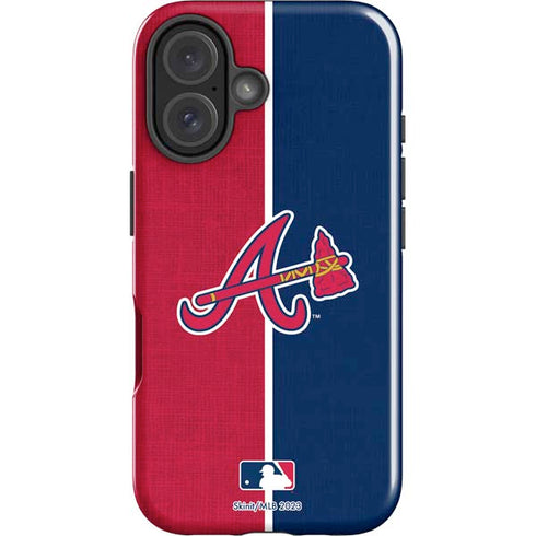 MLB Atlanta Braves Split iPhone 16 Plus Impact Case